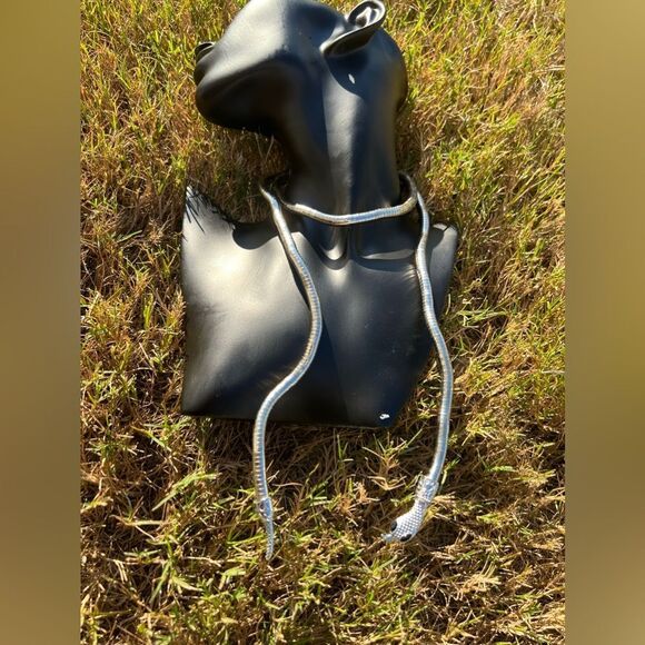 Silver Serpenti Snake Necklace-Bracelet Multifunctional - Picture 11 of 14